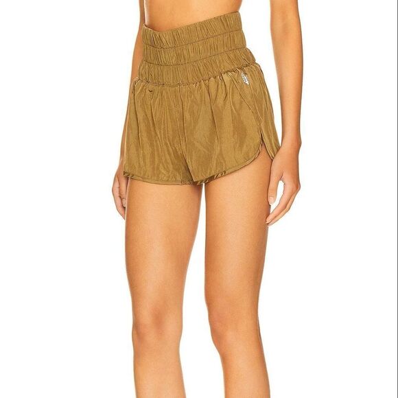 Free People Movement Way Home Shorts Women's Army Orange Sport Gym XS - Picture 1 of 6